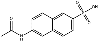 6-(アセチルアミノ)-2-ナフタレンスルホン酸 化学構造式