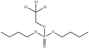 りん酸ジブチル2,2,2-トリクロロエチル 化学構造式