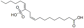 (9,12Z)-12-sulphooctadeca-9,12-dienoic acid Structure