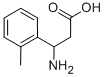 3-AMINO-3-(2-METHYLPHENYL)PROPANOIC ACID Structure