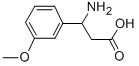 3-AMINO-3-(3-METHOXY-PHENYL)-PROPIONIC ACID Struktur