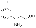 3-AMINO-3-(3-CHLORO-PHENYL)-PROPAN-1-OL 化学構造式