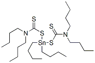 ビス(N,N-ジブチルジチオカルバミド酸)ジブチルスタンナンジイル 化学構造式