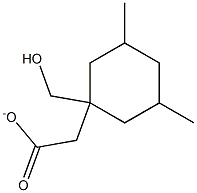 酢酸3,5-ジメチルシクロヘキシルメチル 化学構造式