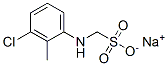 sodium [(3-chloro-2-methylphenyl)amino]methanesulphonate Structure