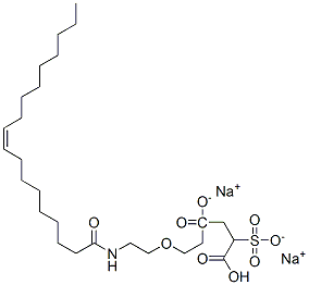 disodium (Z)-4-[2-[2-[(1-oxooctadec-9-enyl)amino]ethoxy]ethyl] 2-sulphonatosuccinate,68227-80-5,结构式