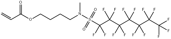 4-[methyl[(pentadecafluoroheptyl)sulphonyl]amino]butyl acrylate Structure