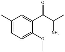 1-Propanone,  2-amino-1-(2-methoxy-5-methylphenyl)- 结构式