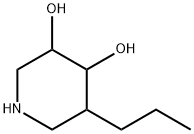 3,4-Piperidinediol, 5-propyl- (9CI) Structure