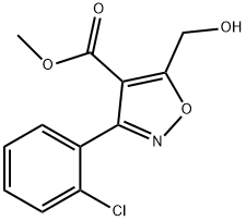 4-Isoxazolecarboxylicacid,3-(2-chlorophenyl)-5-(hydroxymethyl)-,methylester(9CI),682352-75-6,结构式
