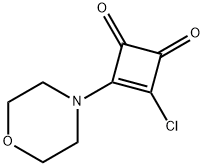 3-chloro-4-(morpholin-4-yl)-3-cyclobutene-1,2-dione Struktur