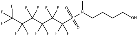 tridecafluoro-N-(4-hydroxybutyl)-N-methylhexanesulphonamide,68239-74-7,结构式