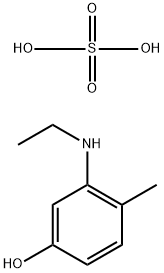 bis[ethyl(4-hydroxy-o-tolyl)ammonium] sulphate 化学構造式