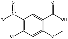 4-Chloro-2-Methoxy-5-nitro-benzoic acid Struktur