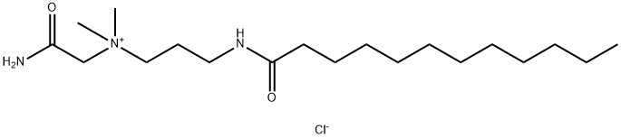 (2-amino-2-oxoethyl)dimethyl-3-[(1-oxododecyl)amino]propylammonium chloride Struktur