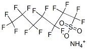 1,1,2,2,3,3,4,4,5,5,6,6,7,7,7-ペンタデカフルオロ-1-ヘプタンスルホン酸アンモニウム 化学構造式