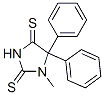 1-メチル-5,5-ジフェニル-2,4-イミダゾリジンジチオン 化学構造式
