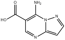 7-aminopyrazolo[1,5-a]pyrimidine-6-carboxylic acid(SALTDATA: FREE) 结构式