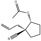 Cyclopentanecarbonitrile, 2-(acetyloxy)-1-(2-propenyl)-, (1R,2R)- (9CI),682746-77-6,结构式