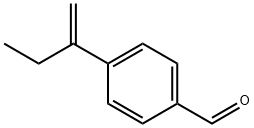 Benzaldehyde, 4-(1-methylenepropyl)- (9CI) Struktur