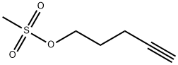 メタンスルホン酸4-ペンチニル 化学構造式