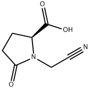 L-Proline, 1-(cyanomethyl)-5-oxo- (9CI) Structure