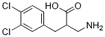 3-アミノ-2-(3,4-ジクロロベンジル)プロパン酸 化学構造式