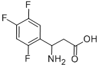 3-AMINO-3-(2,4,5-TRIFLUORO-PHENYL)-PROPIONIC ACID Structure