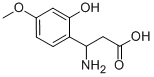 3-AMINO-3-(2-HYDROXY-4-METHOXY-PHENYL)-PROPIONIC ACID,682803-94-7,结构式