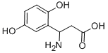 3-AMINO-3-(2,5-DIHYDROXY-PHENYL)-PROPIONIC ACID 化学構造式
