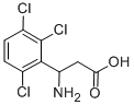 3-AMINO-3-(2,3,6-TRICHLOROPHENYL)-PROPIONIC ACID 化学構造式