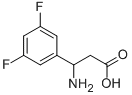 3-氨基-3-(3,5-二氟苯基)丙酸, 682804-73-5, 结构式