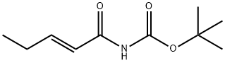 Carbamic acid, [(2E)-1-oxo-2-pentenyl]-, 1,1-dimethylethyl ester (9CI) 结构式