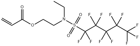 プロペン酸2-[エチル[(ウンデカフルオロペンチル)スルホニル]アミノ]エチル 化学構造式