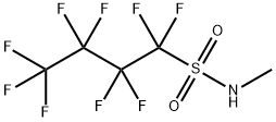 N-甲基-1,1,2,2,3,3,4,4,4-九氟代-1-丁烷磺酰胺, 68298-12-4, 结构式