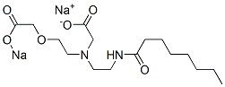 disodium N-[2-(carboxylatomethoxy)ethyl]-N-[2-[(1-oxooctyl)amino]ethyl]glycinate 结构式