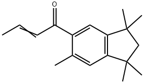 1-(2,3-dihydro-1,1,3,3,6-pentamethyl-1H-inden-5-yl)-2-buten-1-one Struktur