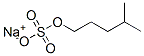 sodium 4-methylpentyl sulphate Structure