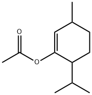 6-isopropyl-3-methylcyclohexen-1-yl acetate Structure