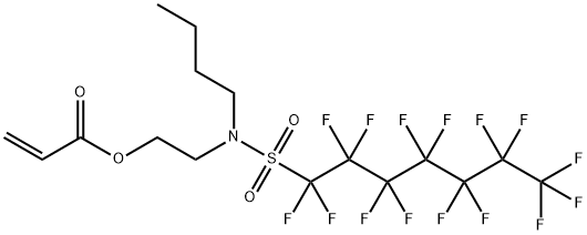 2-[butyl[(pentadecafluoroheptyl)sulphonyl]amino]ethyl acrylate Struktur