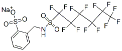 sodium [[[(tridecafluorohexyl)sulphonyl]amino]methyl]benzenesulphonate 结构式