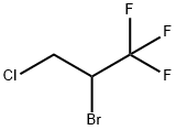 2-ブロモ-3-クロロ-1,1,1-トリフルオロプロパン 化学構造式