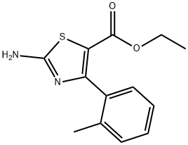 ETHYL 2-AMINO-4-O-TOLYLTHIAZOLE-5-CARBOXYLATE,68301-47-3,结构式