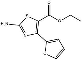 2-AMINO-4-(2-FURANYL)-5-THIAZOLECARBOXYLIC ACID ETHYL ESTER Structure