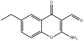 2-AMINO-6-ETHYL-3-FORMYLCHROMONE Struktur