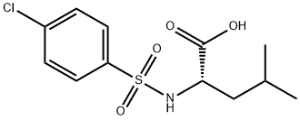 N-[(4-氯苯基)磺酰基]-L-亮氨酸 结构式