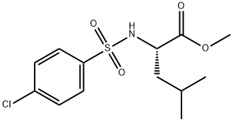 METHYL 2-([(4-CHLOROPHENYL)SULFONYL]AMINO)-4-METHYLPENTANOATE Struktur