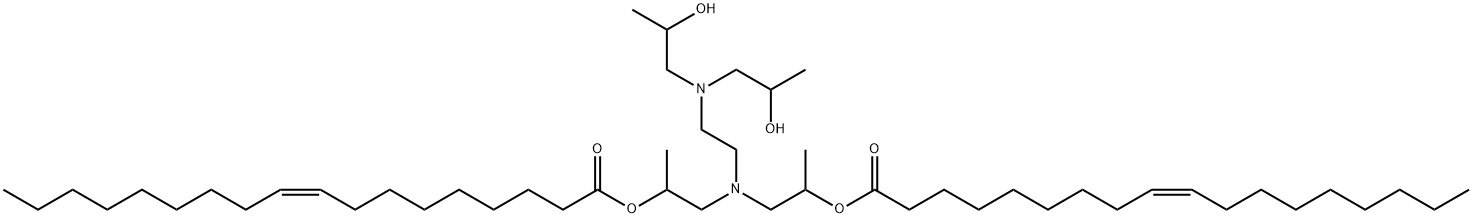 [[2-[bis(2-hydroxypropyl)amino]ethyl]imino]bis(1-methyl-2,1-ethanediyl) dioleate,68310-10-1,结构式