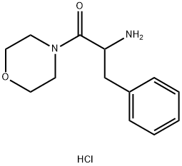 2-氨基-1-(吗啉-4-基)-3-苯基丙-1-酮盐酸盐,68319-34-6,结构式