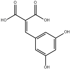 Propanedioic acid, [(3,5-dihydroxyphenyl)methylene]- (9CI) Structure